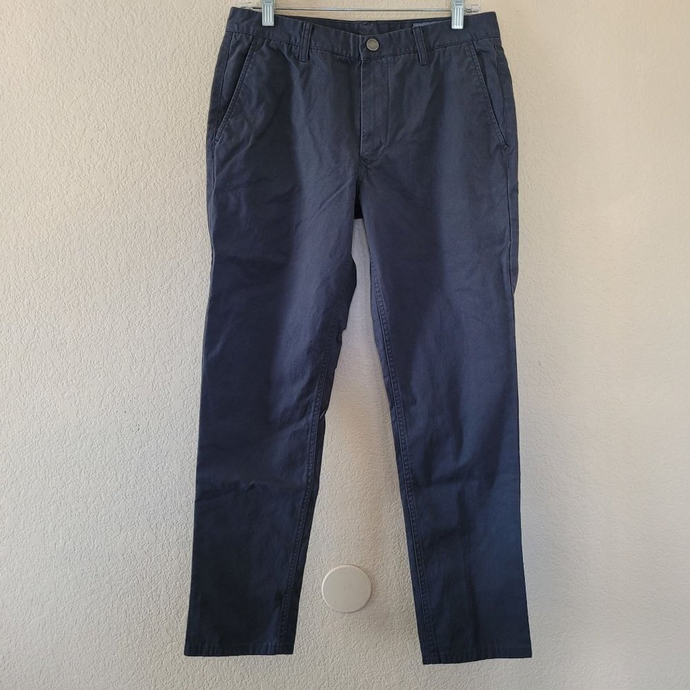 Bonobos Mens Slim Straight Chino Gray Grey Pants Size 31 by 30 Preppy Casual